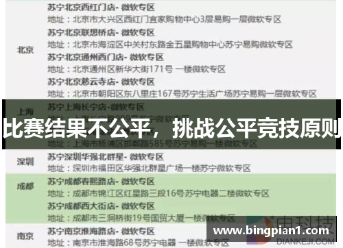 比赛结果不公平，挑战公平竞技原则